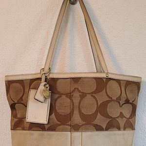 Coach Signature Hand Bag Purse Tote